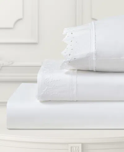 PIPER & WRIGHT EYELET 4-PC. SHEET SET, KING