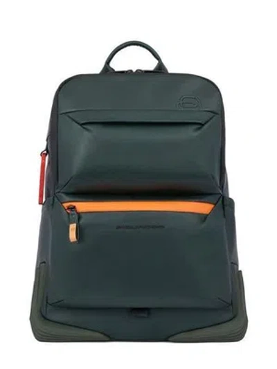 PIQUADRO RUCKSACK PIQUADRO CORNER 2.0 SPCIALE AUS LEDER UND FÜHREN PC 14 GRÜN ND WAHL = P