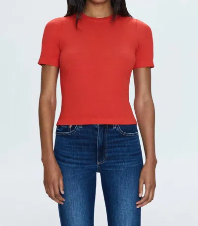 PISTOLA BELLA TEE IN ROUGE