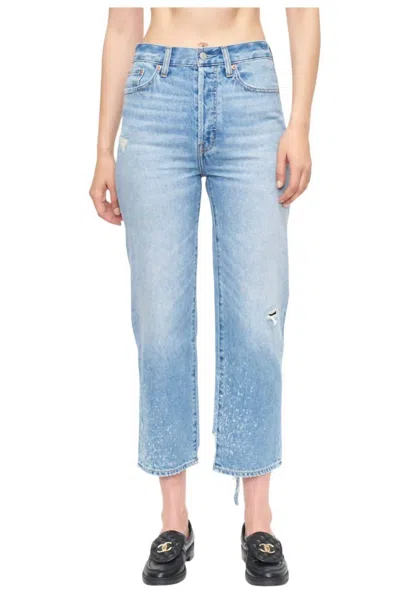 PISTOLA CASSIE SUPER HIGH RISE STRAIGHT CROP IN TIKI VINTAGE