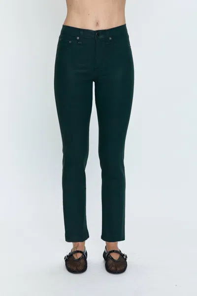 PISTOLA MONROE HIGH RISE CIGARETTE CROP JEANS IN COATED PINE