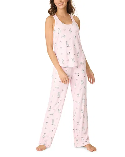 PJ SALVAGE BUTTERFLY GROVE TANK & LONG PAJAMA SET
