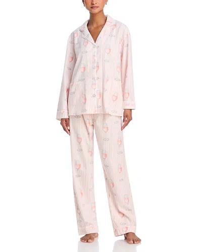 PJ SALVAGE ROSE ALL DAY FLANNEL PAJAMA SET