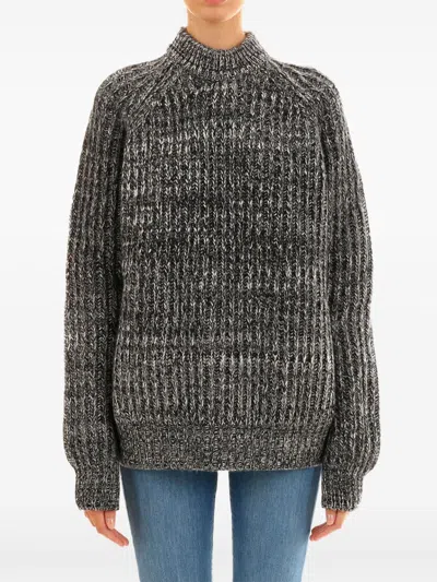 PLAN C MÉLANGE-EFFECT SWEATER