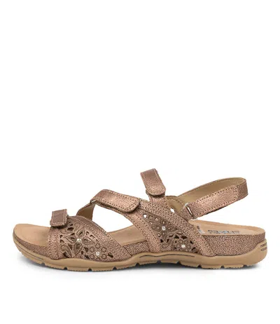 PLANET TECHNOLOGY PLANET MALU COPPER LEATHER WOMENS SHOES CASUAL SANDALS SANDALS FLAT