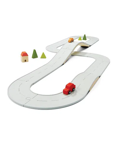 PLANTOYS PLANTOYS RUBBER ROAD AND RAIL SET LARGE - AGE 3+ YEARS