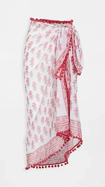 PLAYA LUCILA BORDER PRINT SARONG PINK