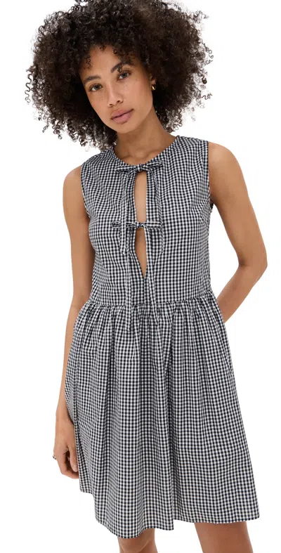 PLAYA LUCILA TIE UP GINGHAM DRESS GINGHAM