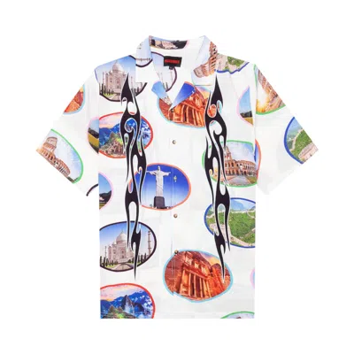 PLEASURES PLEASURES 7 WONDER CAMP SHIRT 'WHITE'