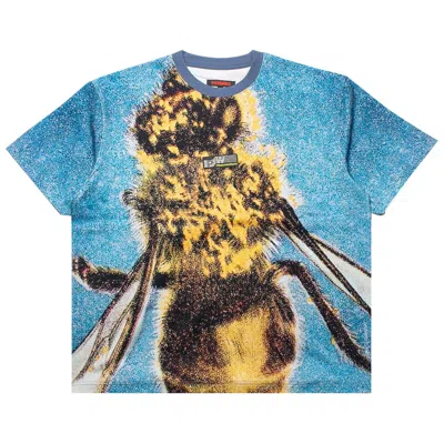 PLEASURES PLEASURES HONEYBEE HEAVYWEIGHT T-SHIRT 'BLUE'