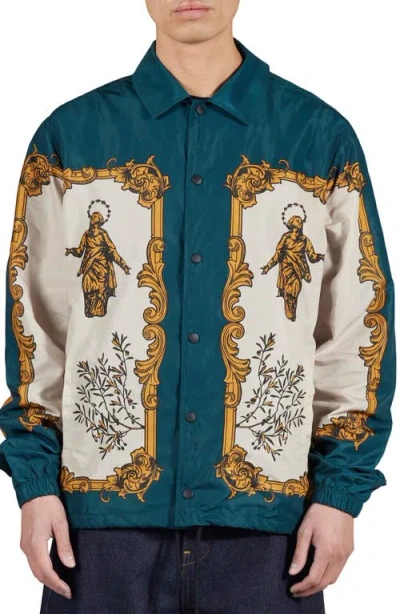 PLEASURES PLEASURES LORENZO SATIN COACH'S JACKET