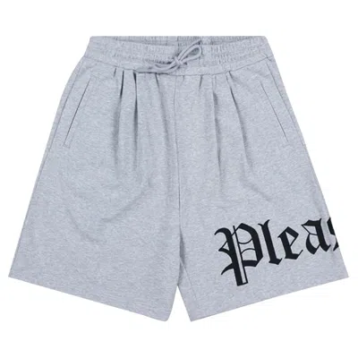PLEASURES PLEASURES OE WIDE SHORTS 'GREY MELANGE' | MEN'S SIZE XXL