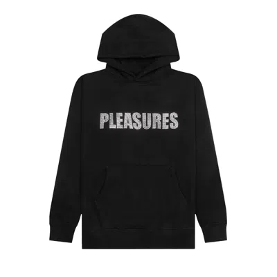 PLEASURES PLEASURES RHINESTONE IMPACT HOODIE 'BLACK'