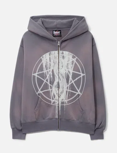 PLEASURES PLEASURES X SLIPKNOT NONAGRAM ZIP HOODIE