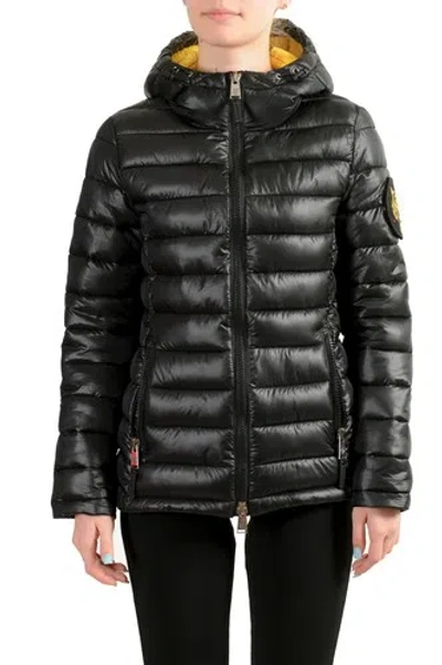 PLEIN SPORT PLEIN SPORT DAMEN SCHWARZ MIT KAPUZE LOGO AUFDRUCK REISSVERSCHLUSS JACKE S M L XL