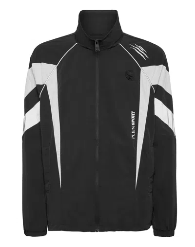 PLEIN SPORT NYLON JOGGING BOMBER JACKET LS SCRATCH