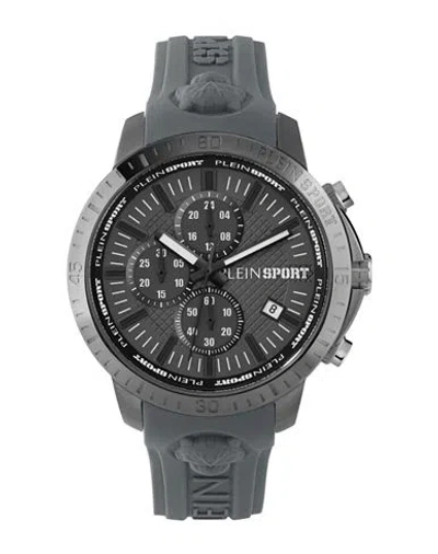 PLEIN SPORT PLEIN SPORT PLEIN GAIN CHRONOGRAPH WATCH MAN WRIST WATCH GREY SIZE - STAINLESS STEEL