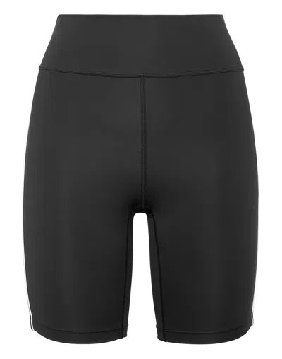 PLEIN SPORT SILKY SOFT PIPING BIKER SHORTS