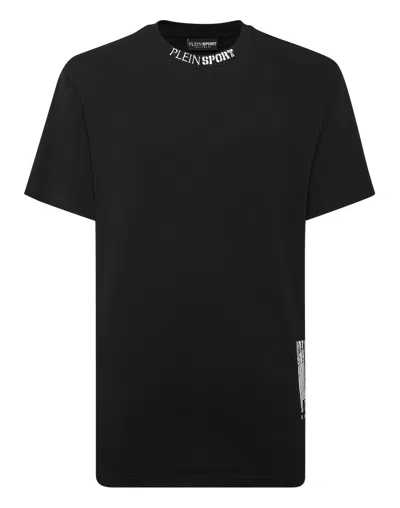 PLEIN SPORT T-SHIRT ROUND NECK SS BARCODE