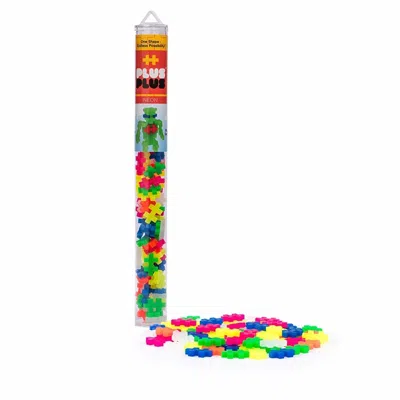 PLUS-PLUS PLUS-PLUS NEON MIX BUILDING TOY PLASTIC MULTI COLOR - PACK OF 6 - 70 PIECE