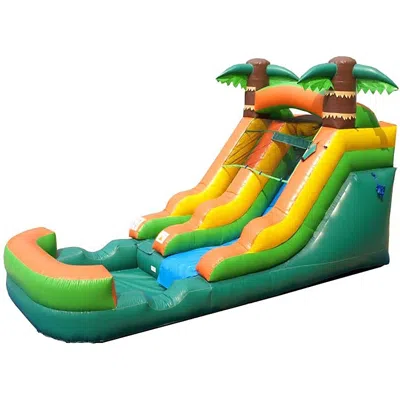 POGO BOUNCE HOUSE INFLATABLE WATER SLIDE (WITHOUT BLOWER) - 21' X 9' X 12' FOOT BACKYARD INFLATABLE SLIDE FOR SUMMER F