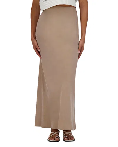 POINT BRUSHED STRAIGHT SKIRT