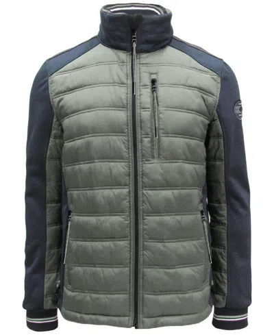 POINT ZERO MEN'S TEXTURED STOWABLE-HOOD JACKET