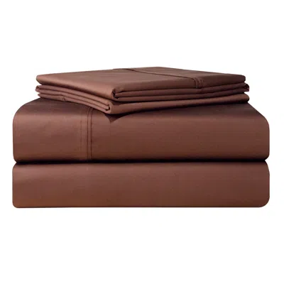 POINTEHAVEN SOLID EXTRA DEEP 500 THREAD COUNT SATEEN 4-PC. SHEET SET, QUEEN