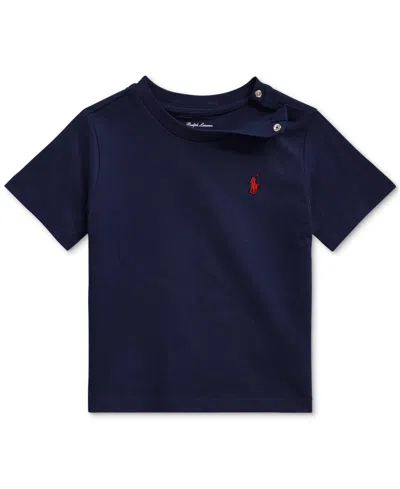 POLO RALPH LAUREN BABY BOYS COTTON CREWNECK EMBROIDERED PONY T-SHIRT