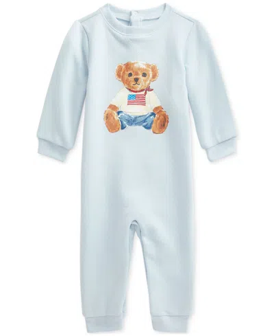 POLO RALPH LAUREN BABY FLEECE POLO BEAR COVERALL