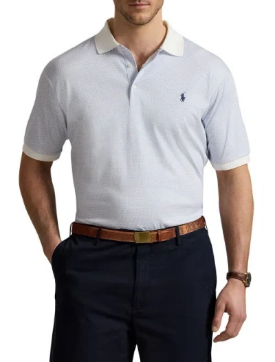 POLO RALPH LAUREN POLO RALPH LAUREN BIG & TALL SOFT TOUCH GEOMETRIC PRINT POLO SHIRT
