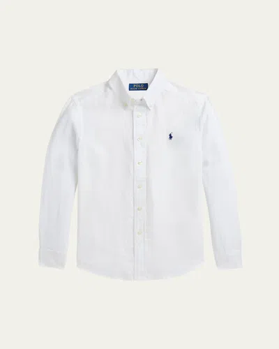 POLO RALPH LAUREN BOY'S CLASSIC EMBROIDERED SPORT SHIRT