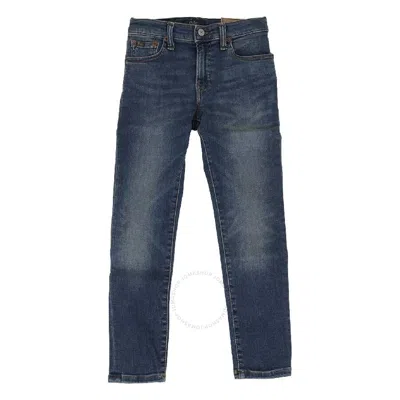 POLO RALPH LAUREN POLO RALPH LAUREN BOYS EMBROIDERED LOGO DENIM JEANS