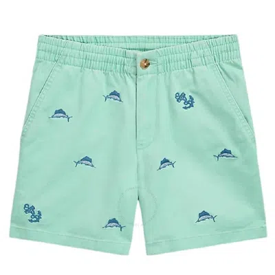 POLO RALPH LAUREN POLO RALPH LAUREN BOYS EMBROIDERED PONY DRAWSTRING COTTON SHORTS