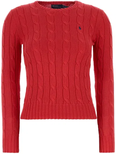 POLO RALPH LAUREN CABLE-KNIT COTTON SWEATER