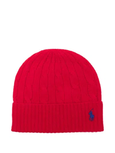 POLO RALPH LAUREN CABLE-KNIT WOOL AND CASHMERE BEANIE