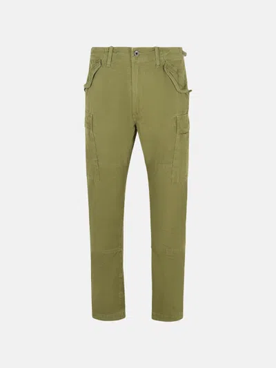 POLO RALPH LAUREN CARGO' GREEN COTTON PANTS