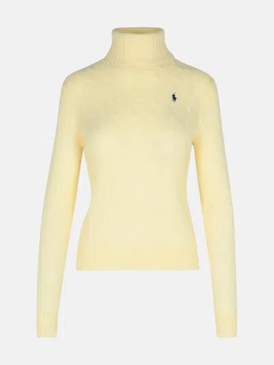 POLO RALPH LAUREN CASHMERE CREAM BLEND TURTLENECK SWEATER