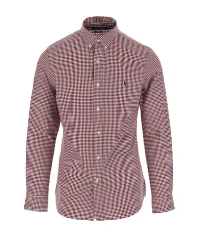 POLO RALPH LAUREN POLO RALPH LAUREN LOGO EMBROIDERED CHECKED SHIRT