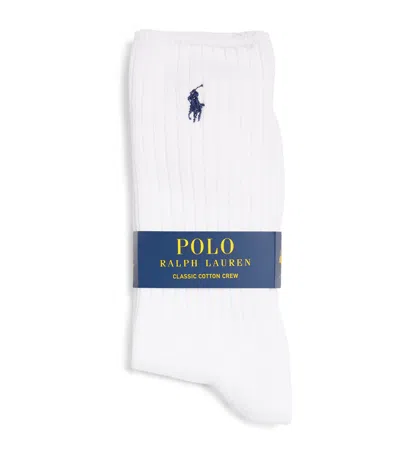POLO RALPH LAUREN COTTON-BLEND CLASSIC CREW SOCKS