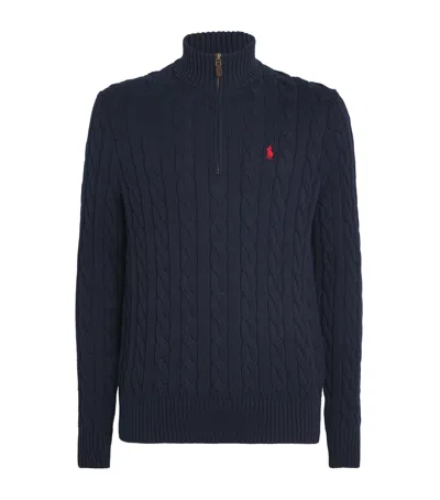 POLO RALPH LAUREN COTTON CABLE KNIT SWEATER