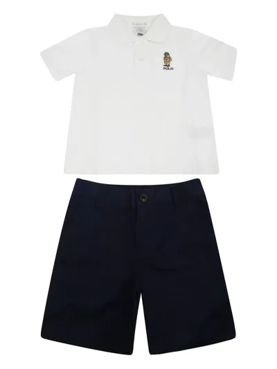 POLO RALPH LAUREN COTTON POLO SHIRT AND SHORTS SET
