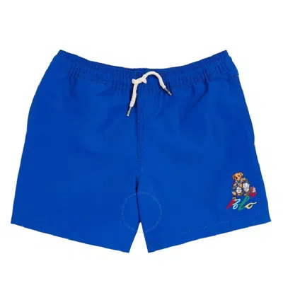 POLO RALPH LAUREN POLO RALPH LAUREN EMBROIDERED POLO BEAR DRAWSTRING SWIM SHORTS
