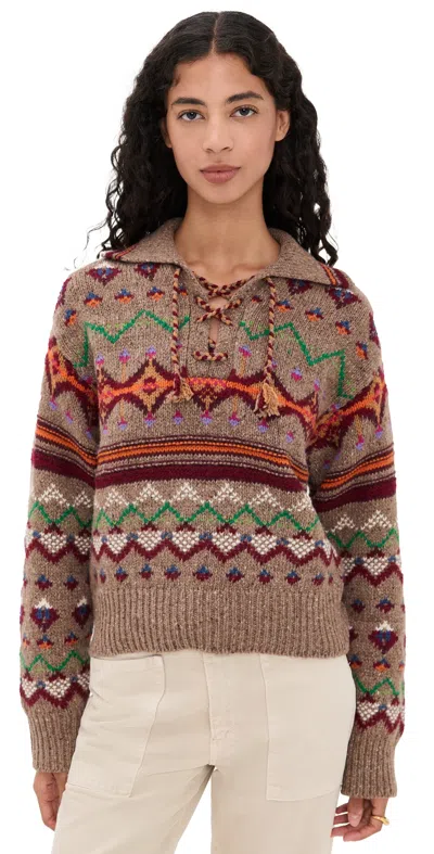 POLO RALPH LAUREN FAIR ISLE PULLOVER CLA TAN