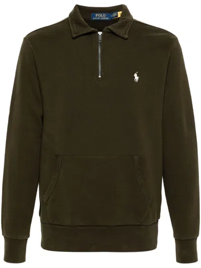 POLO RALPH LAUREN FLEECE ZIP-UP SWEATSHIRT