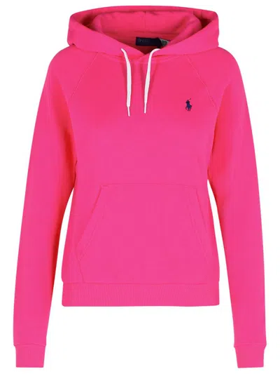 POLO RALPH LAUREN POLO RALPH LAUREN FUCHSIA COTTON SWEATSHIRT