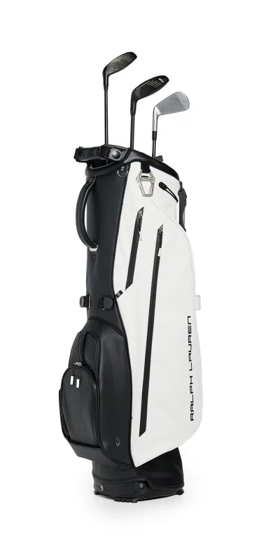 POLO RALPH LAUREN GOLF BAG WHITE/BLACK
