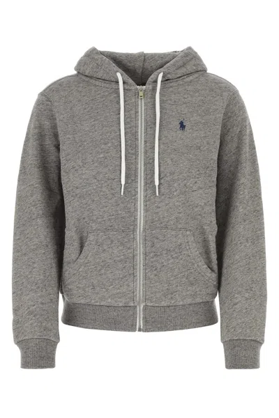 POLO RALPH LAUREN GREY COTTON SWEATSHIRT