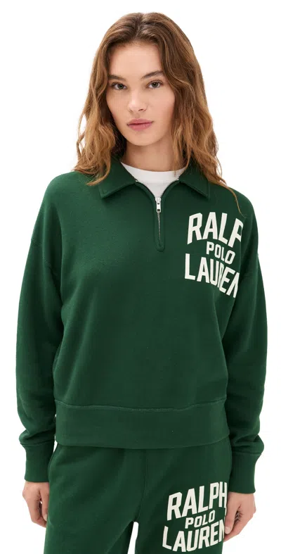POLO RALPH LAUREN HALF ZIP SWEATSHIRT NORTHWEST PINE