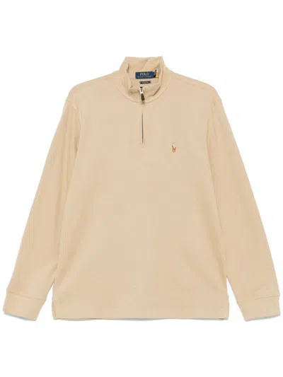 POLO RALPH LAUREN HALF ZIP-UP SWEATER